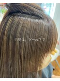 白髪ぼかしハイライト