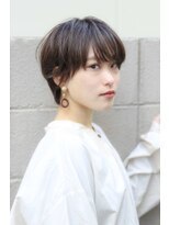 クシュ 所沢東口店(kusyu...) 切りっぱなしくびれショートマッシュルームヘア大人ショートボブ