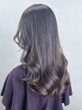 アイティー バイ アルバム 中野店(IT by ALBUM) グレージュロング_斜めバンググレージュカラー_ba440761