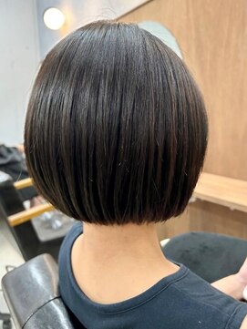 リッチ 菊名店(Rich) 丸みボブ　切りっぱなしボブ　黒髪　ツヤ髪　髪質改善