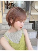 小顔前髪　愛されショート　丸みショート　イメチェン　仙台