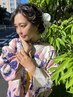 【平日限定】浴衣着付＋ヘアセット＋フルメイク★2名割併用可￥12700
