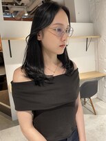 コフィー バイ メルト 吉祥寺(cofy by melt)&nbsp;【松本咲花】暗髪オリーブグレージュ黒髪韓国風レイヤーカット