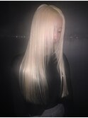 抜きっぱなしブリーチ　ホワイトブロンド