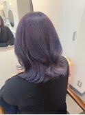 ブリーチカラー/透明感ラベンダー/くびれヘア/柏駅