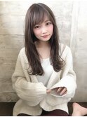 ロングヘアでひし形 好印象◎小顔 ゆるふわ無造作カール/era加藤