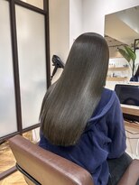 ボタニウム バイ アールサロン(BOTANIUM by RrSALON)&nbsp;オリーブグレージュ× XE髪質改善トリートメント