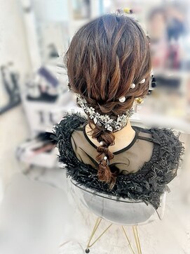 リムネ(RIMUNE) 編みおろし/お呼ばれヘア/結婚式ヘアセット