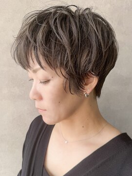 エンクス(enx) ホワイトグレージュデジタルパーマチェリーブラウン鶴ヶ峰NH61