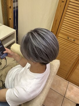 ウィルゴ(VIRGO) メンズバレイヤージュホワイトグレーデザインカラーグレーパール