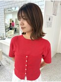 大人ハイライト×オレンジベージュ