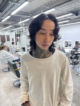 リミットバイアフィナー 大宮店(limit by Afinar) アンニュイパーマ　メンズ　ミディアム