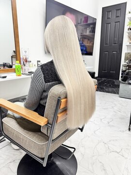 《ミルクティー》高発色ハイトーン/ケアブリーチ/ダブルカラー