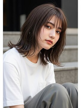 コトナ 越谷店 ミディアムヘアー/チャコールグレー/小顔/髪質改善/越谷