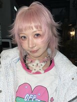 ラック 表参道(LUCK)&nbsp;ペールピンク/ケアブリーチ/ブリーチ/表参道/原宿