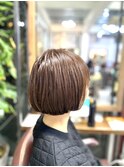 シークレットハイライトイン丸みボブ　　　2602