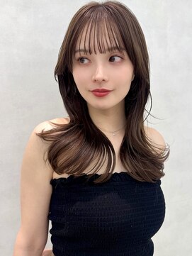アッシュ 新杉田店(Ash) レイヤーカット韓国ダブルカラー顔周り前髪カットボブ