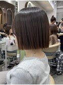 レイヤーショートボブ/韓国風/20代30代40代50代/顔周りカット