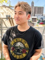 ユイマァルスロウ 岡山(YUIMARLSLOW) 岡山メンズサロン20代30代40代ブリーチダブルカラーブロンド