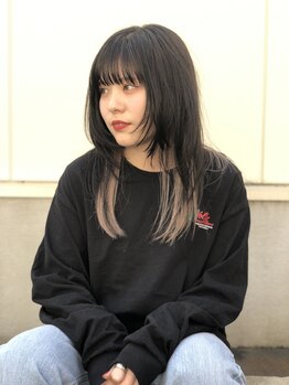 ヴィレッタ(VIRETTA)の写真/大人ブリーチで魅せるウルフカット★しっかりカウンセリングを行い、旬なハッシュカットを実現！