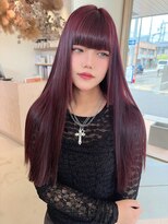 ヴィンスジオ 岐阜駅南(vince gio) ワインレッドで大人の色気UP