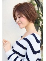 ロエナ(ROENA)&nbsp;20代30代40代50代小顔カット黒髪ワンレンボブルフネビージュ前髪