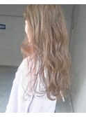 【Marl】グレージュにオレンジのインナーカラー♪