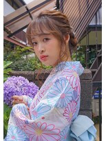 ヴァンクシー バイ ルナ(VANKCY by Luna) 浴衣 着付け 着物ヘア ヘアセット アレンジ シースルーバング 夏