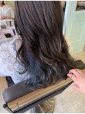 大人気インナーカラーパープルブルー*