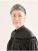 【えがお美容室】50代60代にオススメ◎グレイヘアショートバング