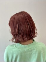 スナッグルサロン(SNUGGLE SALON)&nbsp;切りっぱなしBOB×ピンクベージュ☆