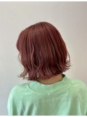 切りっぱなしBOB×ピンクベージュ☆