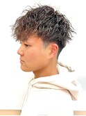 ツイストスパイラルパーマ/ツーブロック/アップバング/マッシュ
