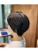 ショートボブ　ヘッドスパ　髪質改善