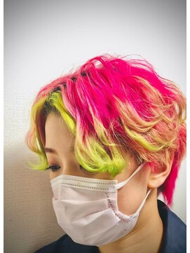 ビューティー リゾート アンアリー(BEAUTY RESORT AN ALLY) 【AN ALLY/竹ノ塚★西新井】ツートンカラー/イエローピンク