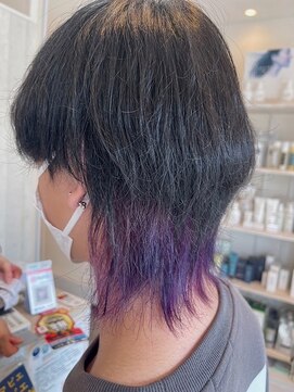 エルベ  茨大前店(elve) マッシュウルフ　インナーカラー