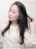黒髪ストレート