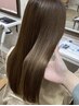 【５月・６月限定】髪質改善ストレート+カット+潤艶カラー+卵殻膜Tr ¥18900