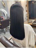 艶 暗髪 ストレート ロング