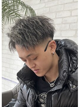 ココテラス(coco terrace) ホワイトメッシュ/ツイスト/メンズパーマ