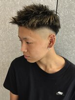 ニアウ 太田店(Niau) フェードショートメンズショートメッシュメンズカラーメンズヘア