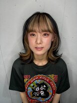 ヘアースタジオ ハーフバック 高尾店(HAIR STUDIO HALF BACKS×１/2)&nbsp;ヘムラインインナーカラー