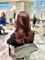 アンダーバーホワイト(_WHITE)&nbsp;レイヤーカット　ピンクラベンダー