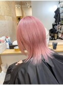 エンドカラー/ホワイトブロンド/くすみベージュ/ブリーチ/20代