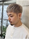韓国ヘアスパイキーミルクティーベージュアッシュグレージュ