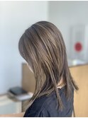 白髪ぼかしハイライト/ブラウンベージュ