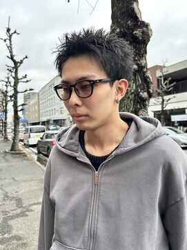 チャプター 問屋町(chapter) スパイキーショート”ピンパーマ”ツイストパーマ”眉毛カット