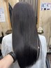【髪質改善】ファイバープレックス弱酸性縮毛矯正＋カット＋３stepTR￥17,000