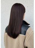 30代40代髪質改善酸性ストレート縮毛矯正ピンクラベンダー