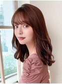 【OPEN】小顔前髪あり後れ毛サイドバングメルティカラー
